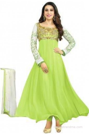 Giftsnfriends Georgette Embroidered Salwar Suit Dupatta Material